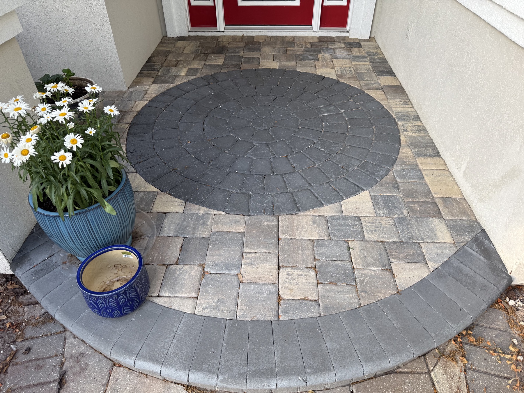 Driveway apron after restoration